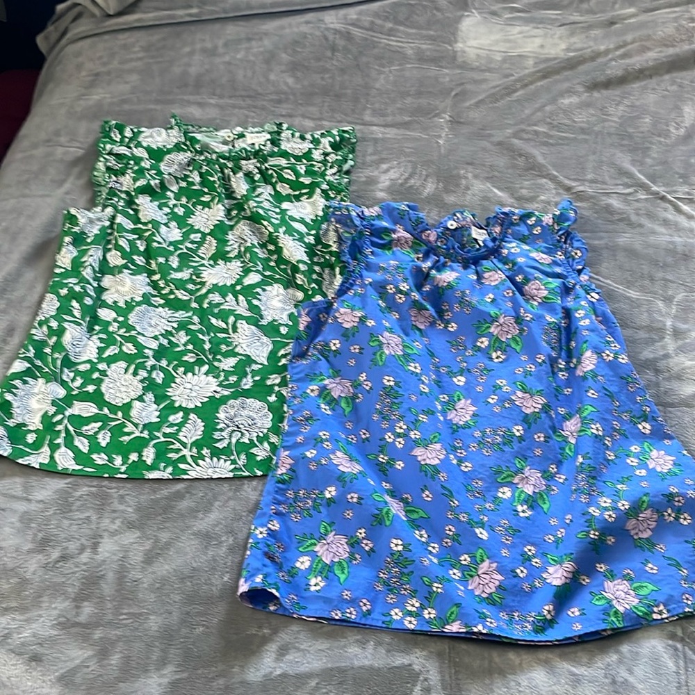 J crew sleeveless tops. Price is for both shirts